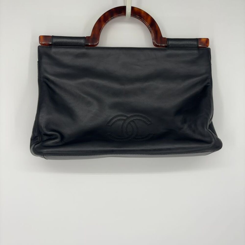 CHANEL Resin Top Handle Bag